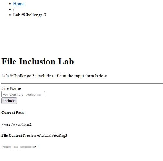 THM File Inclusion Challenges